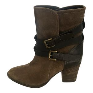 Aquatalia suede heeled bootie